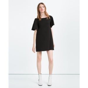 NWT Zara Off Shoulder Black Dress